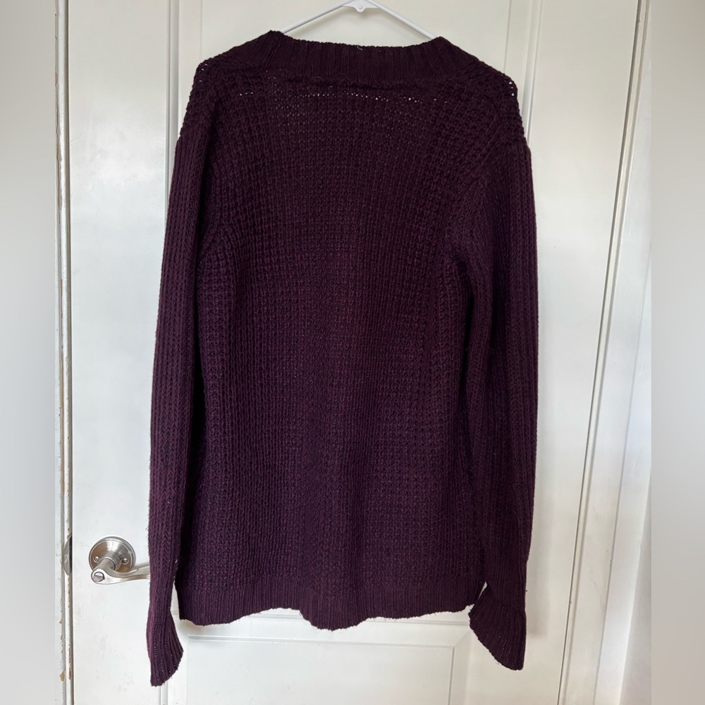RD Style Montoya Open Cardigan Deep Purple Size Medium - Picture 2 of 7